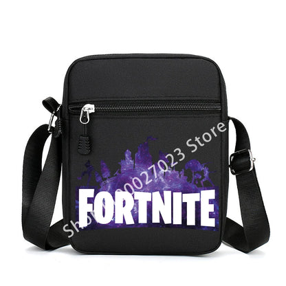 Fortnites Adult Man Cartoon Shoulder Bag Men Anime Crossbody Bags Canvas Square Women Fashion Travel Sport Cute Birthday Gifts