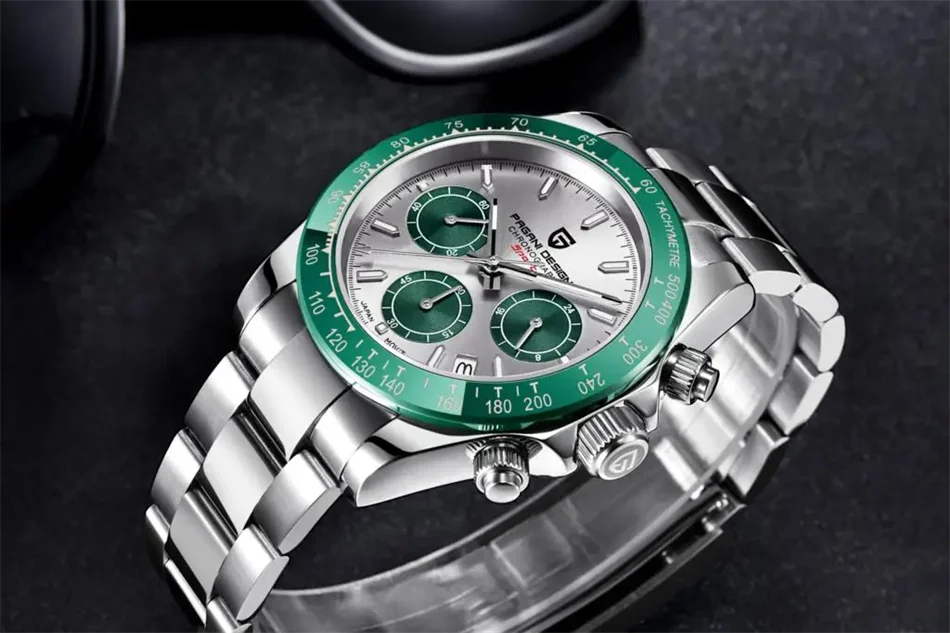 Neue PAGANI DESIGN PD1644 Luxus-Quarzuhr für Herren mit automatischem Datum, sportliche Armbanduhr, 100m wasserdicht, Chronograph, Herrengeschenk