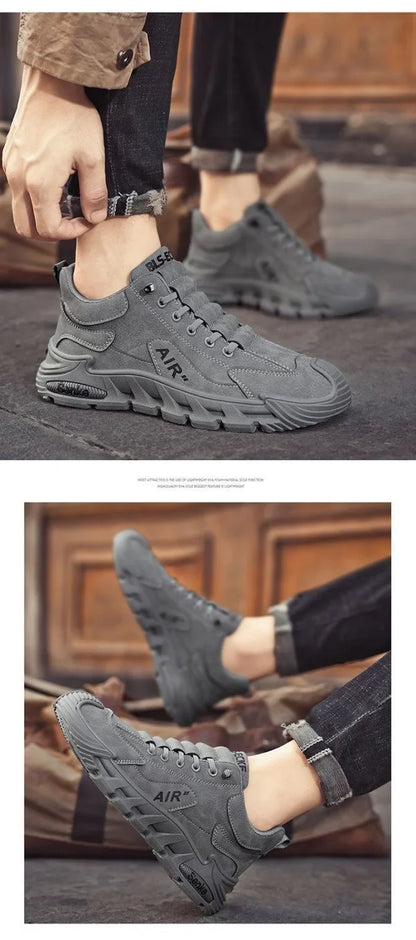 2025 Fall Fashion Men's Casual Shoes Black Simple Breathable Board Shoes Wearable and Comfortable EVA Jogging Shoes