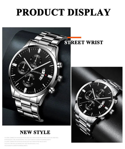Fashion Men Watch Luxury Calendar Quartz Wrist Watch Business Watches Man Clock Male Bracelet Wristwatch
