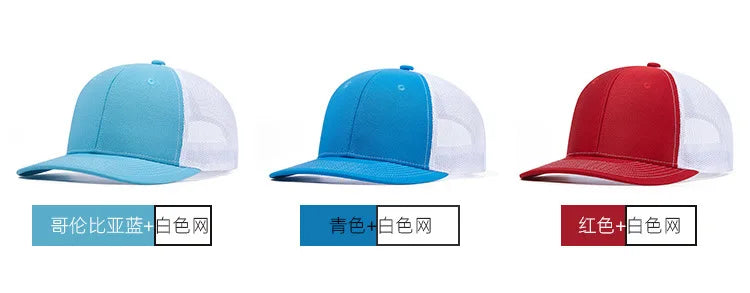 High Quality Mesh Baseball Cap Women Men Summer Cotton Breathable Sunhat Unisex Adjustable Snapback Trucker Hats Male Female