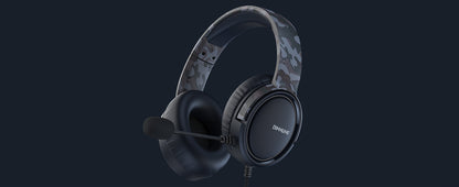 Gaming Headset with Mic for PC PS5 PS4 Xbox One Switch, Wired Gamer Headphones Over-Ear Headphones