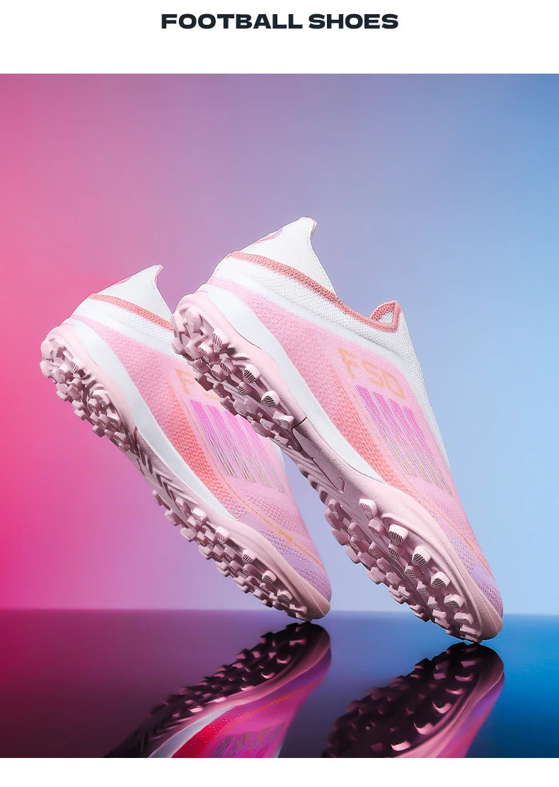 Men's Soccer Shoes Training Football Boots Indoor Sneakers TF Long Spikes Match Futsal Ultralight Breathable Cleats Drop Shipping