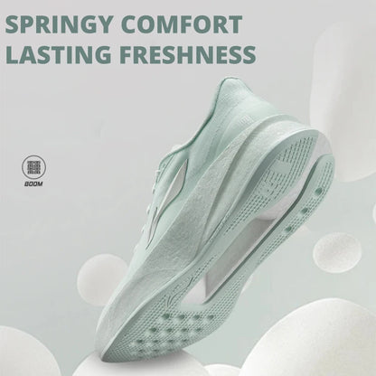 Li-Ning Women's CHAOYING Cushion Running Shoes BOOM Lightweight Rebound TEMPO BOUNCE Flexible Li-Ning Comfortable Sneakers ARBW008