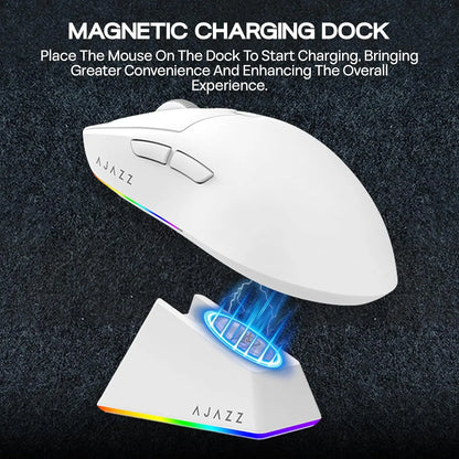 AJAZZ AJ139 V2 PRO Wireless Gaming Mouse, PAW3395/PAW3311 Sensor, 26000 DPI Bluetooth & 2.4GHz Wireless Gaming Mouse for PC, Laptop & Esports