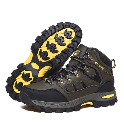 Botas de montaña impermeables para exterior, para hombre y mujer, para primavera y otoño, resistentes al desgaste, para deportes de montaña y caza.