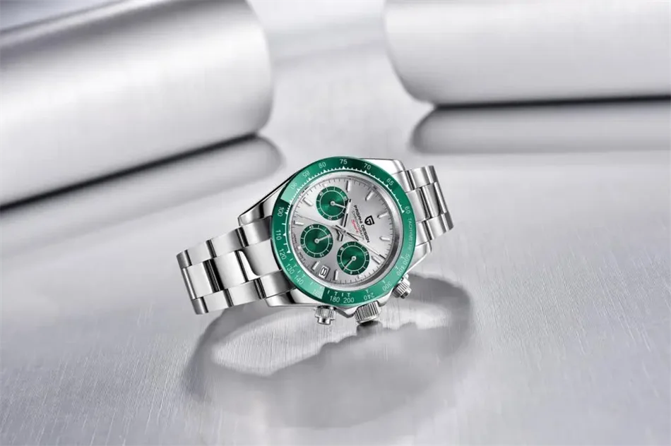 Neue PAGANI DESIGN PD1644 Luxus-Quarzuhr für Herren mit automatischem Datum, sportliche Armbanduhr, 100m wasserdicht, Chronograph, Herrengeschenk