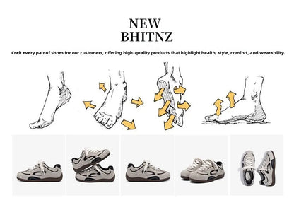Men's Lightweight Comfortable Soft Bottom Casual Versatile Deqin Shoes Breathable Anti-Slip Wear-Resistant Flat Heel Sports Shoes