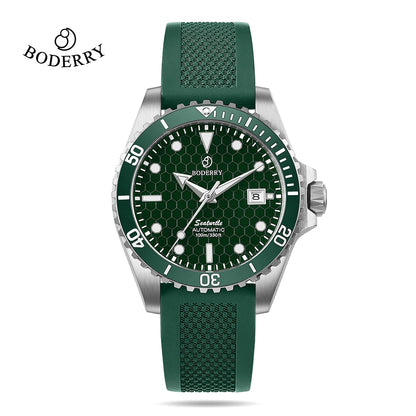 Boderry Seaturtle Titanium Diver Watch Men Luxury Bronze Watches Automatic Mechanical Wristwatch Sport 200M Waterproof Luminous