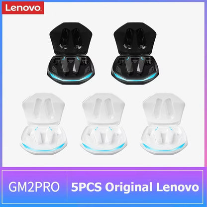 Auriculares sem fios Lenovo GM2 Pro TWS Bluetooth 5.3 – Auriculares HD com controlo tátil e microfone, auscultadores desportivos à prova de água