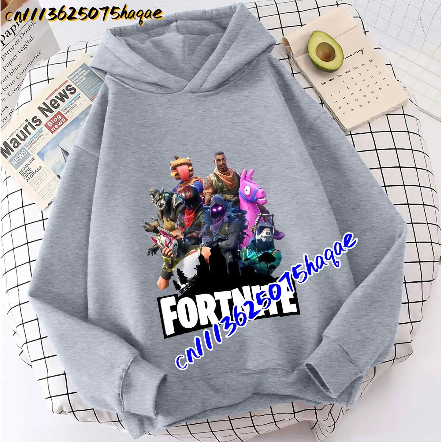 FORTNITED Children Long-sleeved Girls Boy Streetwear Boys Baby Hoodies Pullover Sweatshirt  Anime Fashion Kid Clothing Tops Gift