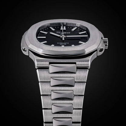 Orologio da uomo Sugess automatico meccanico, movimento Miyota 9015, quadrante MOP, luminoso, impermeabile 5bar, bracciale di lusso S466