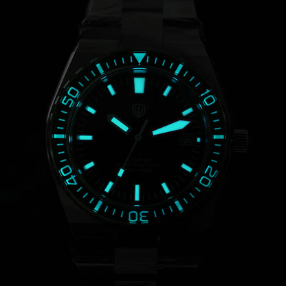 Watchdives WD0017 41mm Men Watch Ronda 515 VH31 Sweep Second Quartz Watches Sapphire Crystal 200M Waterproof Stainless Steel