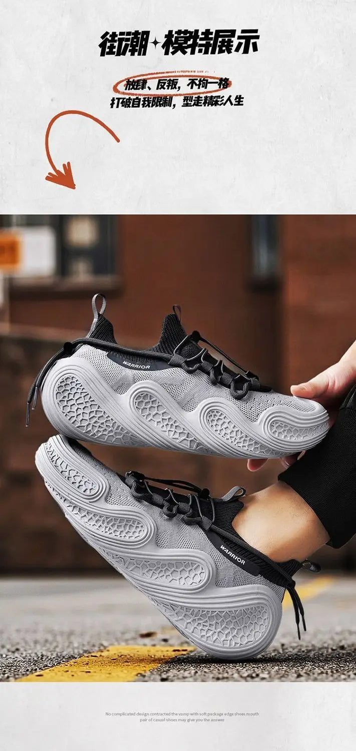 Warrior Original Brand Moški športni copati Trend Mesh Dihajoči Mehki dizajn Športni copati Poletni copati za hojo in tek Moški copati za prosti čas