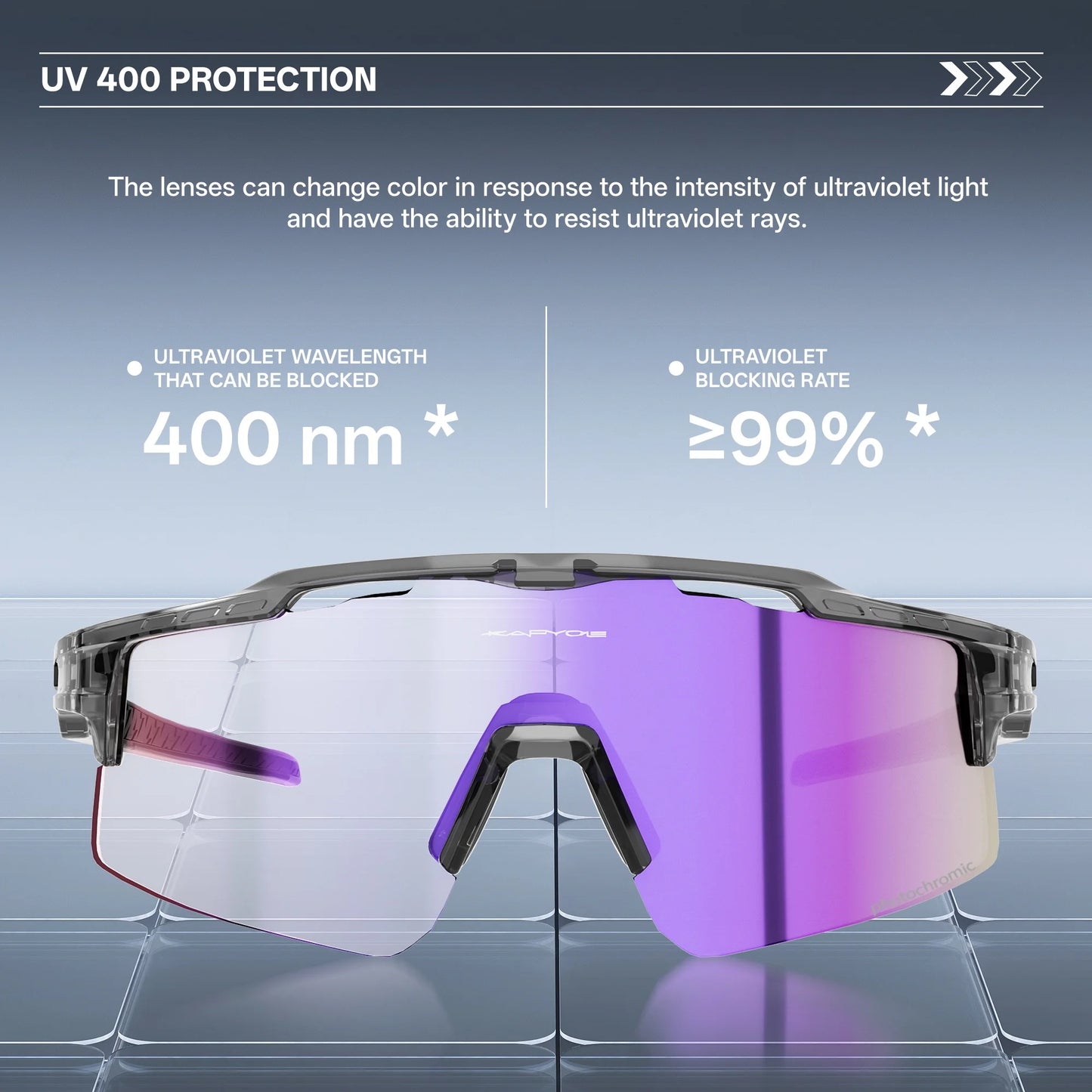 Kapvoe Outdoor Photochromic Bicycle Sports Glasses Men Women Road Cycling Sunglasses UV400 MTB Cycling Eyewea Driving Goggles
