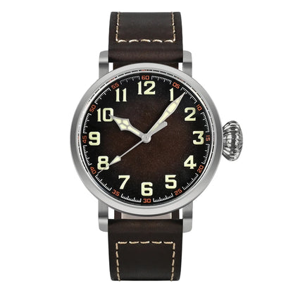 San Martin Fashion Men's Watch 40mm Pilot Automatic Mechanical YN55 PT5000 SW200 Stainless Steel Luminous Waterproof 100m