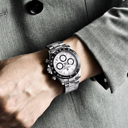 Neue PAGANI DESIGN PD1644 Luxus-Quarzuhr für Herren mit automatischem Datum, sportliche Armbanduhr, 100m wasserdicht, Chronograph, Herrengeschenk