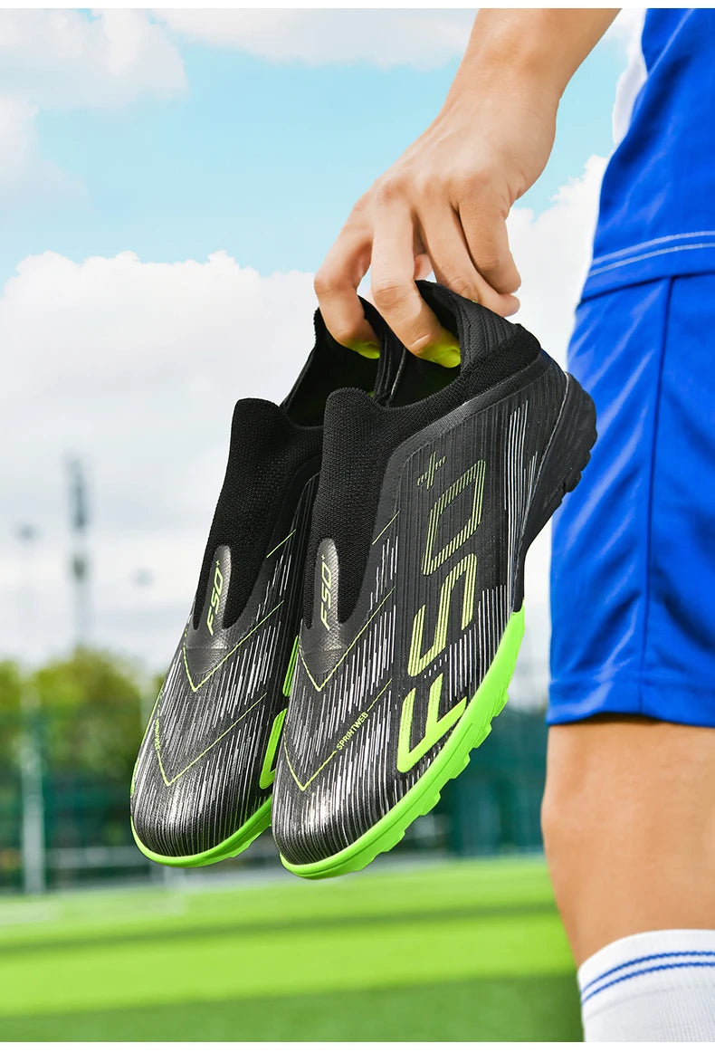 New Men Soccer Shoes Match Football Boots Sneakers Non-Slip Grass Cleats High-quality Futsal Indoor Hot-selling High-top Outdoor