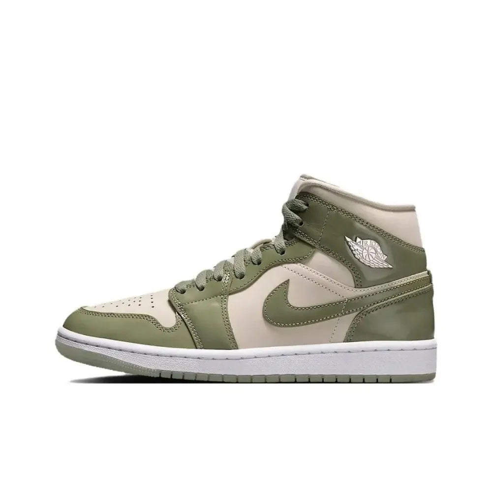 Nike Air Jordan 1 Mid unisex košarkarski copati, klasičen dizajn, protizdrsni in trpežni, izjemna zmogljivost BQ6472-009