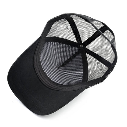 Gorras trucker de moda con parche bordado de cabra, snapback para las cuatro estaciones, gorra de béisbol para hombre y mujer con visera ajustable