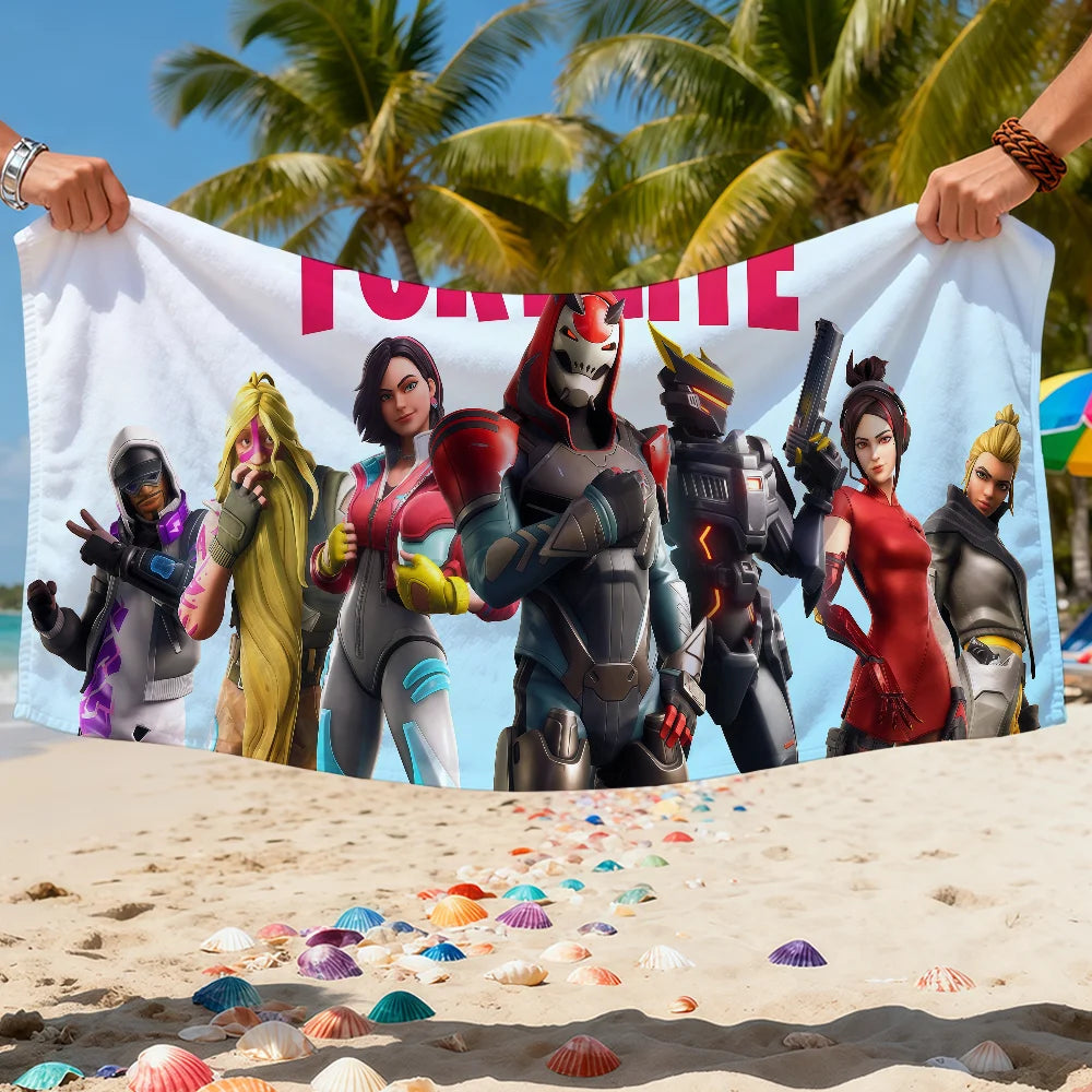 Strandtuch Badetuch schnelltrocknend leicht tragbar F-FORTNITES-ES Sauna Camping Schwimmen Game Pool Reise