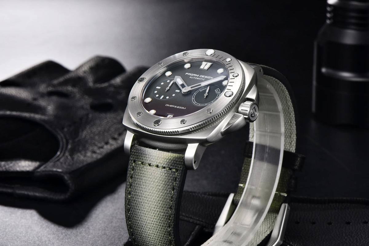 PAGANI DESIGN Men's Watches New Diver Automatic Mechanical Watch Sapphire Stainless Steel Sport 20 Bar Clock