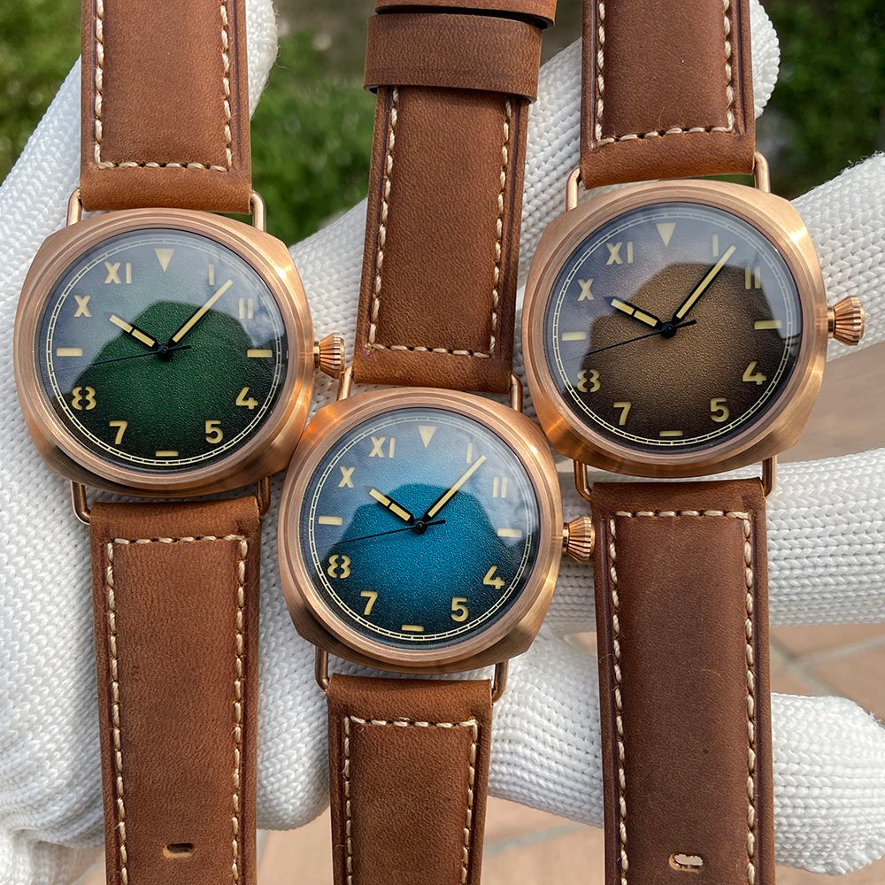 STEELFLIER Official SF760S Luxury Bronze Mechanical Watch NH35 Movement Sapphire Crystal Swiss Luminous 20Bar Waterproof Wristwatch