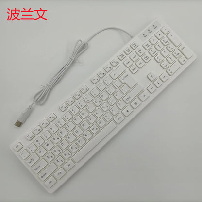Spanish Keyboard Russian Arabic Portuguese French Polish Italian German Turkish Romanian Swiss Thai Keyboard 100% Layout ISO W65