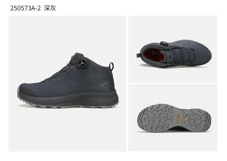 Pantofi din piele HUMTTO pentru bărbați, pentru iarnă, camping și activități în aer liber, pantofi sport pentru bărbați, bocanci de trekking respirabili, adidași antiderapanti pentru drumeții
