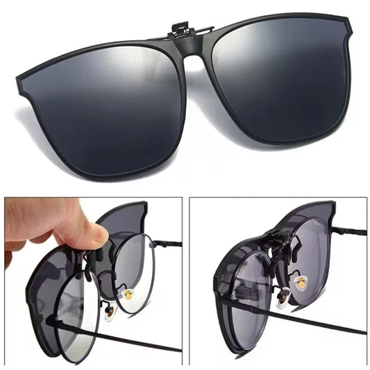 Polarized Rimless Men Clip On Sunglasse Glasses Narrow Clip-on Lenses Women Anti-glare Sunglasses UV400 Goggles New In