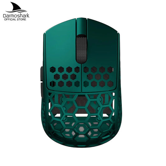 Mouse gaming wireless Darmoshark M5Air Forged Carbon Fiber 8K PAW3950 30K DPI, pentru mâini mici, priză cu degetele, macro-uri de joc, ultraușor