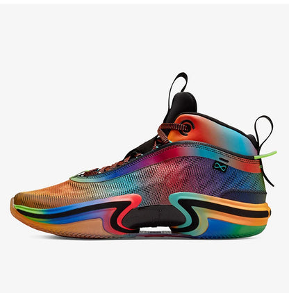 Nike Authentic Jordan Unisex Rainbow Mid-Top strapazierfähige Basketballschuhe DN4200-064