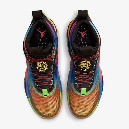 Nike Authentic Jordan Unisex Rainbow Mid-Top strapazierfähige Basketballschuhe DN4200-064