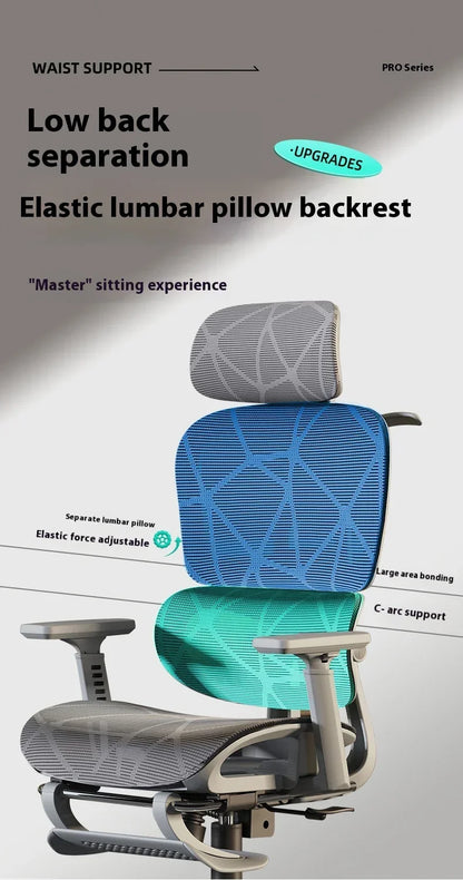 OEING High Back Ergonomic Office Chair with 3D Headrest, Adjustable Lumbar Support, 3D Armrests, Reclining Computer Gaming Chair