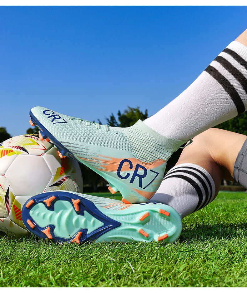 Moški nogometni čevlji Profesionalni futsal Visokokakovostni nogometni čevlji Špikasti čevlji Ženski Unisex Ultralahki TF/FG superge
