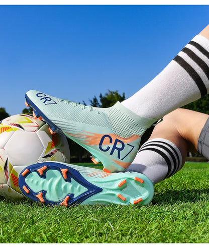 Moški nogometni čevlji Profesionalni futsal Visokokakovostni nogometni čevlji Špikasti čevlji Ženski Unisex Ultralahki TF/FG superge