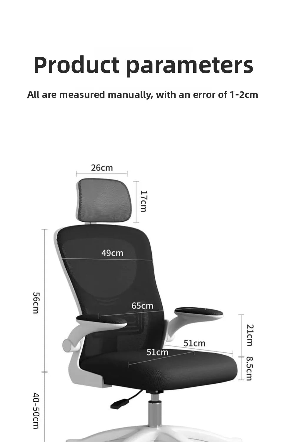 Ergonomisk gamingstol för studentrum och kontor, bekväm datorstol för långa pass vid skrivbordet, bekväm gamingstol