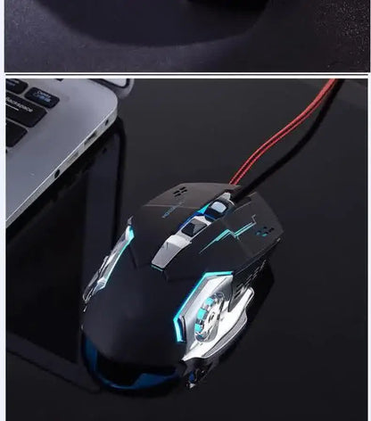 Carpbaba GM6 Gamer Gaming Mouse Adjustable Wired Optical LED Computer Mice USB Cable Silent Mouse For Laptop PC