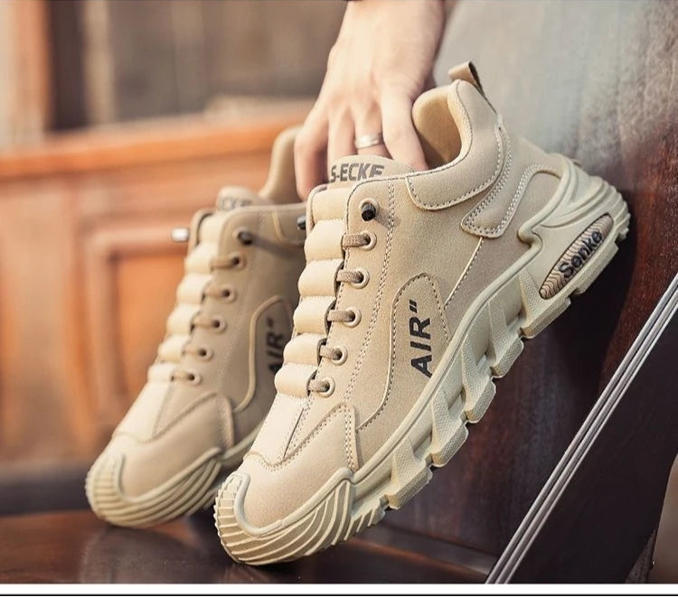 2025 Fall Fashion Men's Casual Shoes Black Simple Breathable Board Shoes Wearable and Comfortable EVA Jogging Shoes