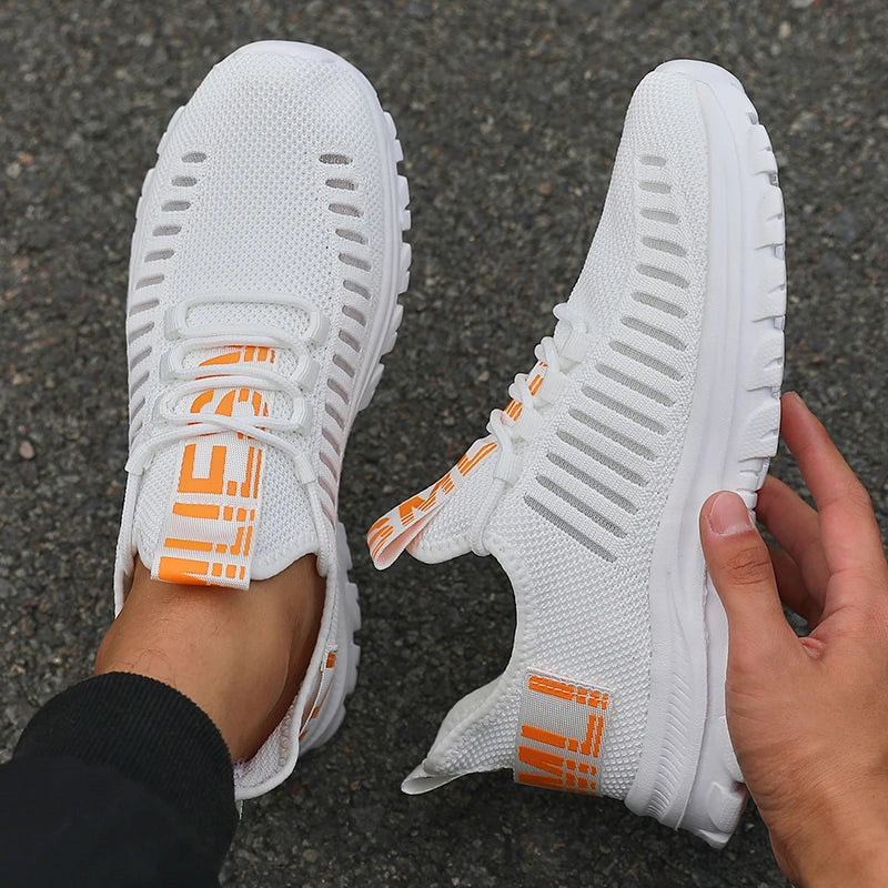 Adidași de vară antiderapanti pentru bărbați, confortabili și respirabili, pantofi de alergare pentru cupluri, pantofi sport Tenis pentru femei, albi, adidași de mers pe jos pentru bărbați