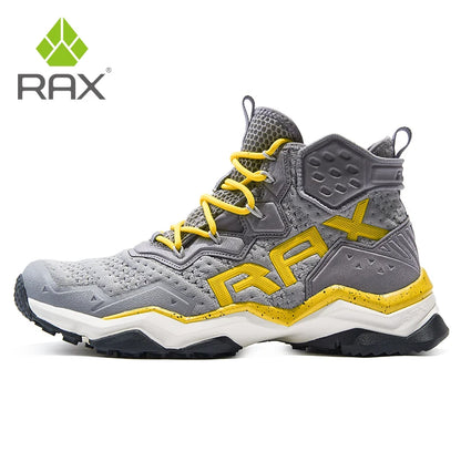 Rax Men's Waterproof Hiking Shoes Breathable Hiking Boots Outdoor Trekking Sports Sneakers Tactical Shoes