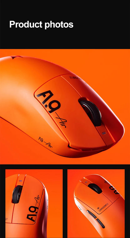 ATK Dragonfly A9 Ultimate Wireless Gaming Mouse, PAW3950 Ultra Sensor, 8KHz Polling Rate, Ultra Lightweight Ergonomic Gaming Mouse for FPS & Esports