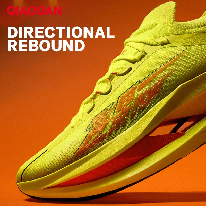 QIAODAN Feiying Plaid 3 Carbon Plate Men's Running Shoes 2026 Marathon Racing Sneakers Rebound Cushion Athletic Shoes QDB023262290
