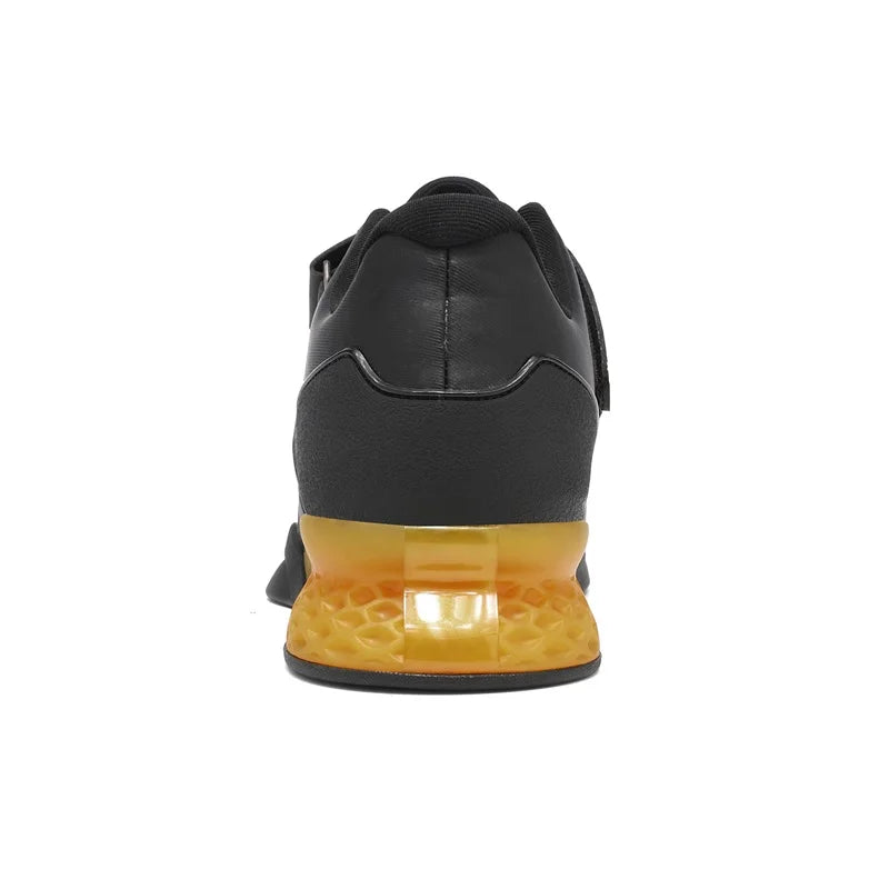 Weightlifting shoes, professional men and women powerlifting squat training shoes, hard sole gym shoes with stable heel, non-slip design