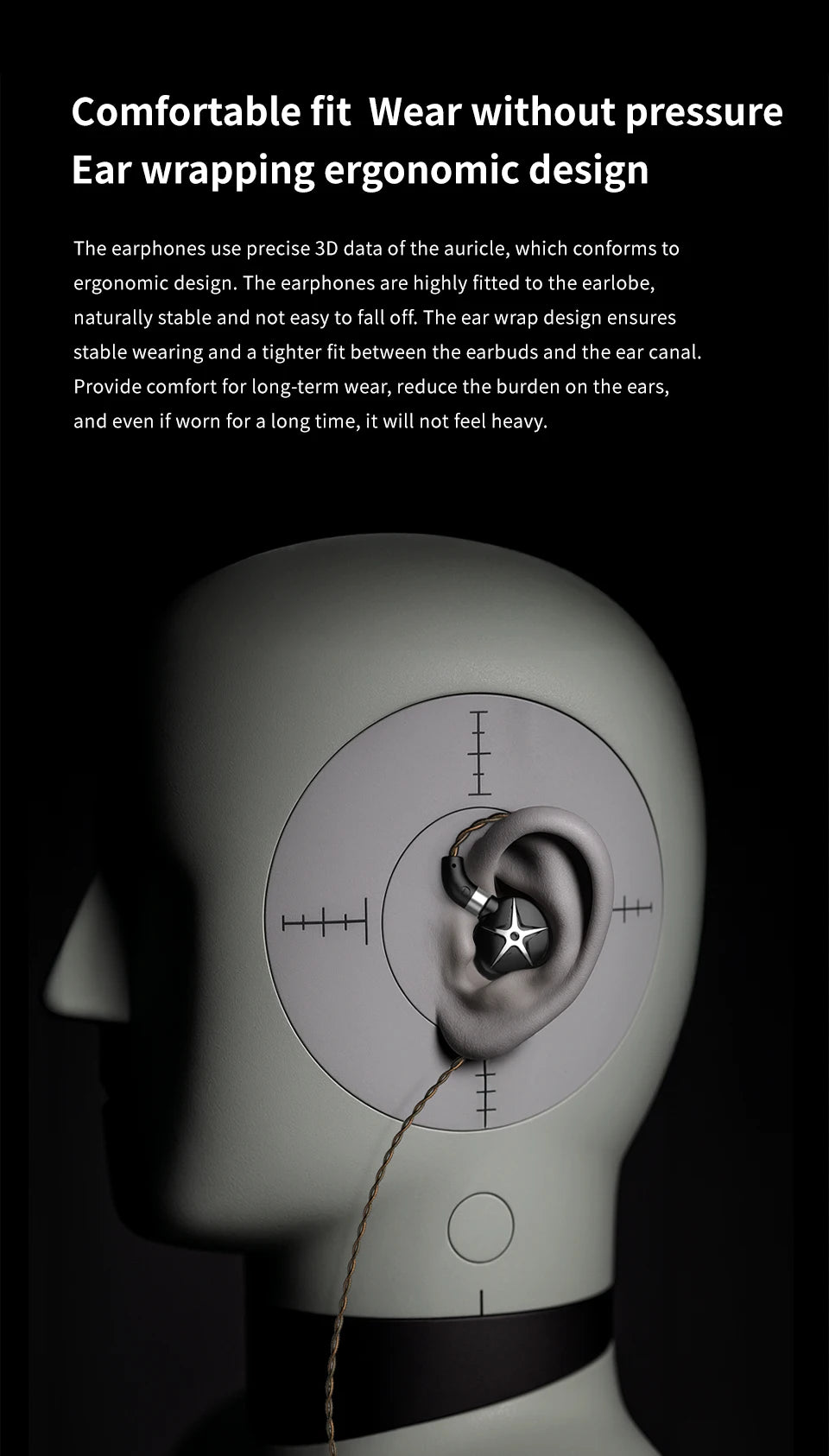 TRN Starfish Earphones 12mm Dynamic Driver In-ear Monitors  Beryllium coated Diaphragm Headset Hi-Fi Headphones with Detachable