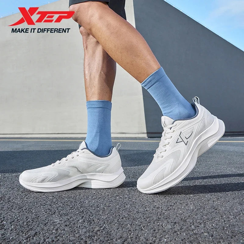 XTEP Running Shoes Men's 2025 Summer Mesh Breathable Comfortable Wear-Resistant Sports Shoes, Commuting Casual Shoes 875319110025
