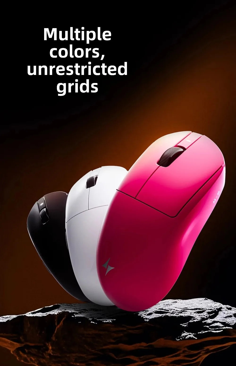 ATK Dragonfly A9 kabellose Bluetooth-Gaming-Maus, ergonomisches Design, schnelle Reaktion, PAW3950 Ultra, 800mAh, leicht, 8KHz, E-Sports