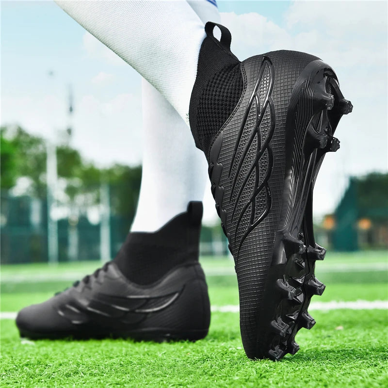 2026 Superfly FG Football Boots Outdoor Soccer Cleats Black Shoes Soft Sport Professional Shoes Breathable Comfortable Boots Plus
