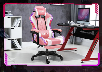 High quality gaming chair RGB light office chair gamer computer Ergonomic swivel chair Massage Recliner New gamer chairs