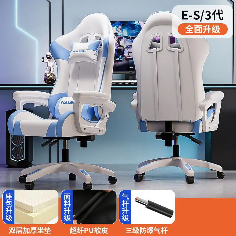 Ergonomic Gaming Chair Racing Style Computer Chair with Adjustable Armrests, Reclining Office Chair, E-Sports Chair for Home & Office